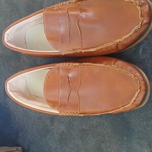 men driving shoes loafers Sz 7/7.5 (40) Dk Butterscotch Soft Slip On Loafer NEW